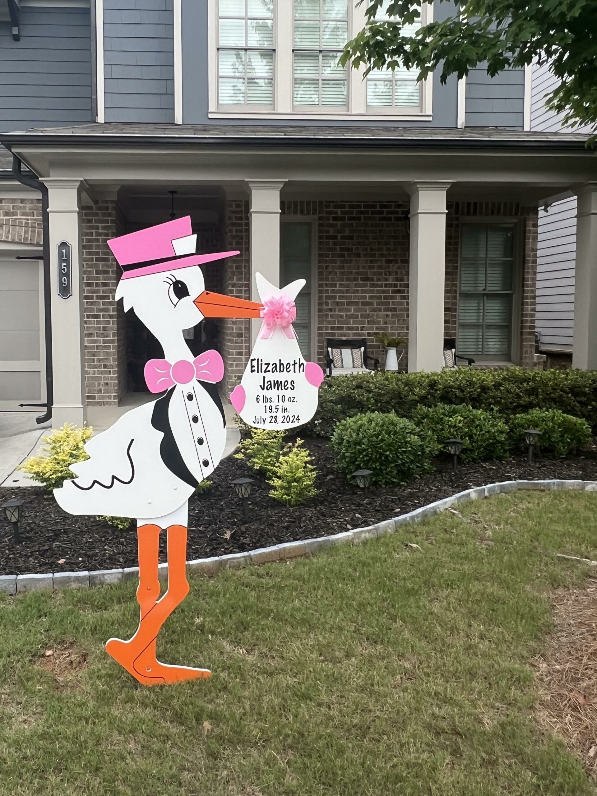 Stork Announcement Birth Sign in Smyrna, GA